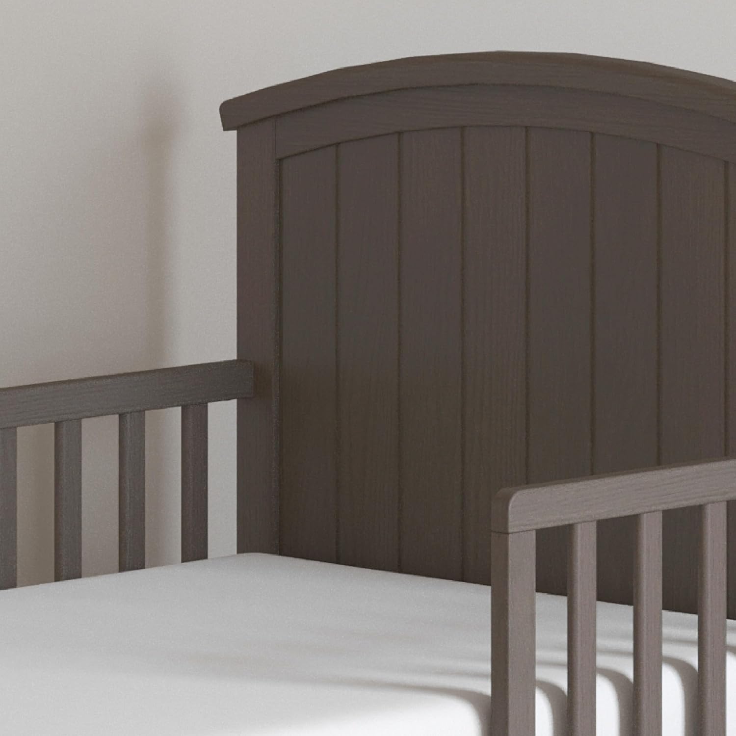 Child Craft Hampton Toddler Bed and Dresser Bedroom Furniture Set, 2 Piece, Low to Ground Design (Dapper Gray)