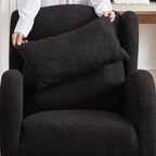 MYFUNSHOP Nursery Rocking Chair Glider – Classic Rocker with Comfortable Cushioning & Smooth Motion for Bedroom