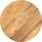 Kate and Laurel Ardentown Modern Round Wood Side Table, 16 x 16 x 24, Natural Wood, Turned Leg Two-Tier End Table for Use as a Bedroom Nightstand or Living Room Plant Stand Table