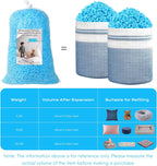 Bean Bag Filler, 10lbs Shredded Memory Foam Filling, Bean Bag Chair Filling Stuffing, Bean Bag Refill Insert, Punching Bag Filler, Pillow Filler Stuffing for Stuffed Animals/Couch/Dog Bed/Coop