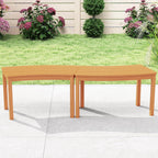 HAPPYGRILL Acacia Wood Outdoor Curved Bench, Fire Pit Bench with Slatted Seats, Tree Benches Wrap Around for Patio Garden Backyard, 400 lbs (2)