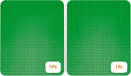 Strictly Briks Building Brick Baseplate for Building Toy Projects, Large Toy Building Sets - Compatible with Major Block Brands - 15 x 10.5 in, Green (Pack of 2)