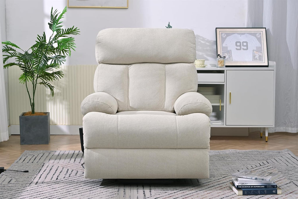Electric Power Lift Recliner Chair for Elderly and Seniors,Oversized Recliner with Remote Control, Side Pocket, Spacious Seat, Perfect Home Theater Recliner Chair (Light Gray)
