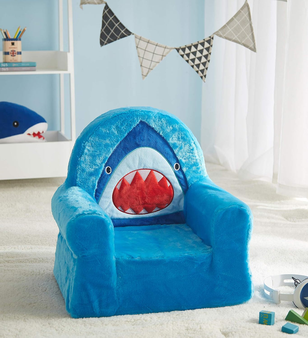 Heritage Kids Figural Foam Chair Shark, Ages 3+, Blue