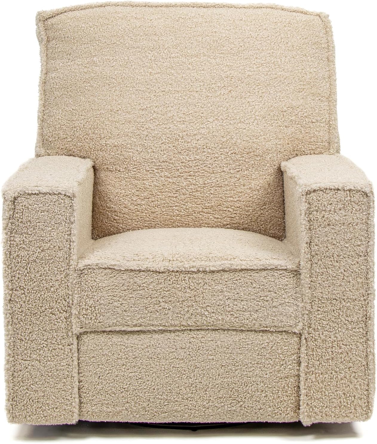 Storkcraft Texas Nursery Power Recliner Swivel Glider – Oeko-TEX 100 Certified, Nursery Rocking Chair with Push-Button Electronic Recline Function, USB-A and USB-C Charging Ports (Vanilla Sherpa)