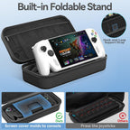 LVVIL Hard Shell Carrying Case for ASUS ROG Xbox Ally/X (2025), Protective Travel Bag Fit ROG Game Console and Adapter with Screen Protector & Thumbstick Cap, for Electronics Cases
