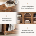 Tribesigns Farmhouse Console Table, 63-Inch Long 3 Tier Entryway Table with Storage, Wooden Rectangular Sofa Table Behind The Couch for Entrance, Hallway, Living Room, Dark Brown