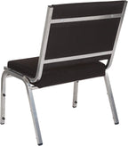 BizChair 950 lb. Rated Black Fabric Bariatric Medical Reception Chair