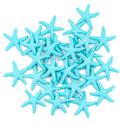 AUEAR, 30 Pack Lovely Starfish Decor Pencil Finger Resin for Wedding Crafts Home Decoration (Light Blue)