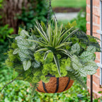 18 Bundles Artificial Greenery for Outdoors, Artificial Outdoor Plants UV Resistant Fake Spider Fern Coleus Plant Faux Bushes Leaves for Outside Window Box Patio Garden Front Porch Yard Summer Decor