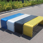 Outdoor Benches Weatherproof Backless Made of Stainless Steel No Assembly Required Seat Width 40CM (15 Inches) for Porch, Patio, and Indoor(Gray,120 * 40 * 45CM)