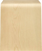 Euro Style Anise End Table | Mid-Century Modern Bentwood Style | Sofa-Side Table for Living Room, Lounge, Bedroom, Nursery, Waiting Areas or Office with Built-in Magazine Storage | Natural Veneer