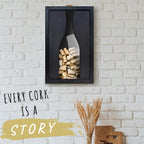 flinelife Wooden Wine Cork Holder, 13x8, Wine Cork Collector Shadow Box - Perfect for Wine Lover Gift