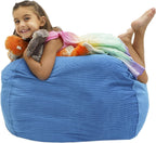 Stuffed Animal Storage Bean Bag Chair - Kids & Teens Bean Bag Chairs - Stuffed Animal Holder
