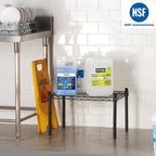 APLSS Dunnage Storage Rack, 14"×36"×14"(8"), NSF Certified, Height Adjustable, Moist&Dry Enviroments, for Kitchen Garage Walk-in Cooler&Freezer Dishroom, 800 Lbs Capacity,