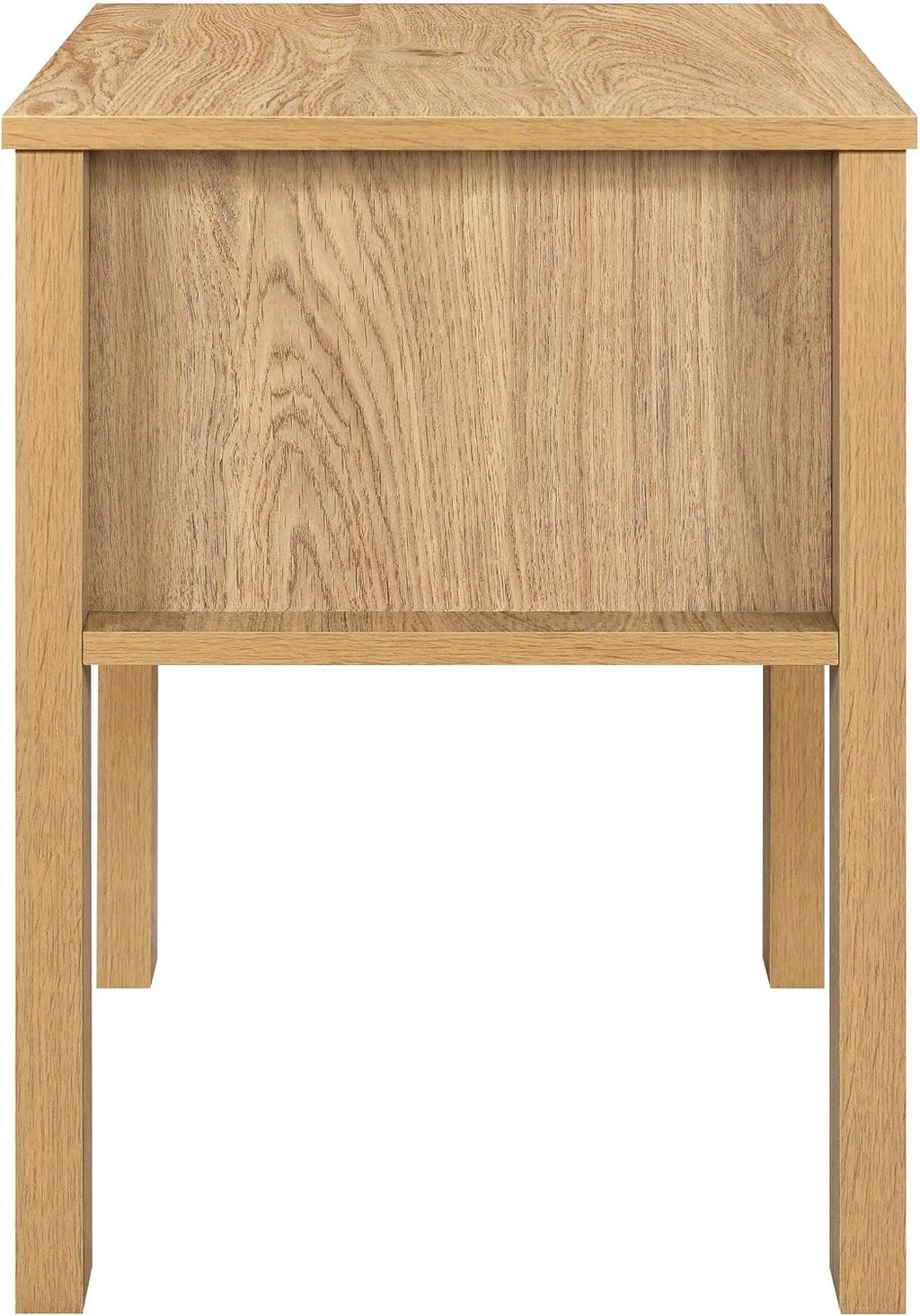 New Classic Furniture Thayer Wood 1-Drawer End Table/Bedside Table in Natural