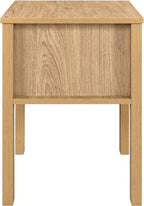 New Classic Furniture Thayer Wood 1-Drawer End Table/Bedside Table in Natural