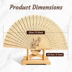 10-100 Pcs Personalized Wedding Fans for Guests, Custom Wooden Folding Hand Fan Bulk, Engraved Name Date Wedding Favors, Personalized Hand Fans for Wedding Bridal Shower Baby Shower Party