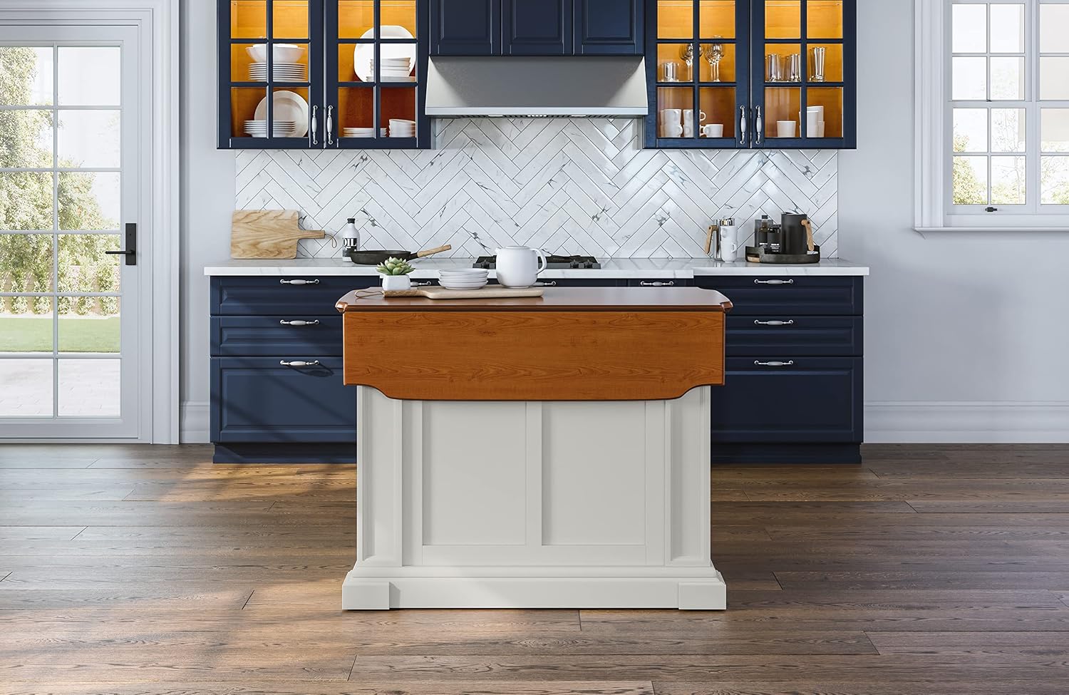 homestyles Americana Off-White Kitchen Island