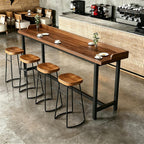 Bar Table,Industrial High Top Pub Table, Long Counter Height Dining Table for Small Space,Kitchen,Dining,Cafe & Restaurant
