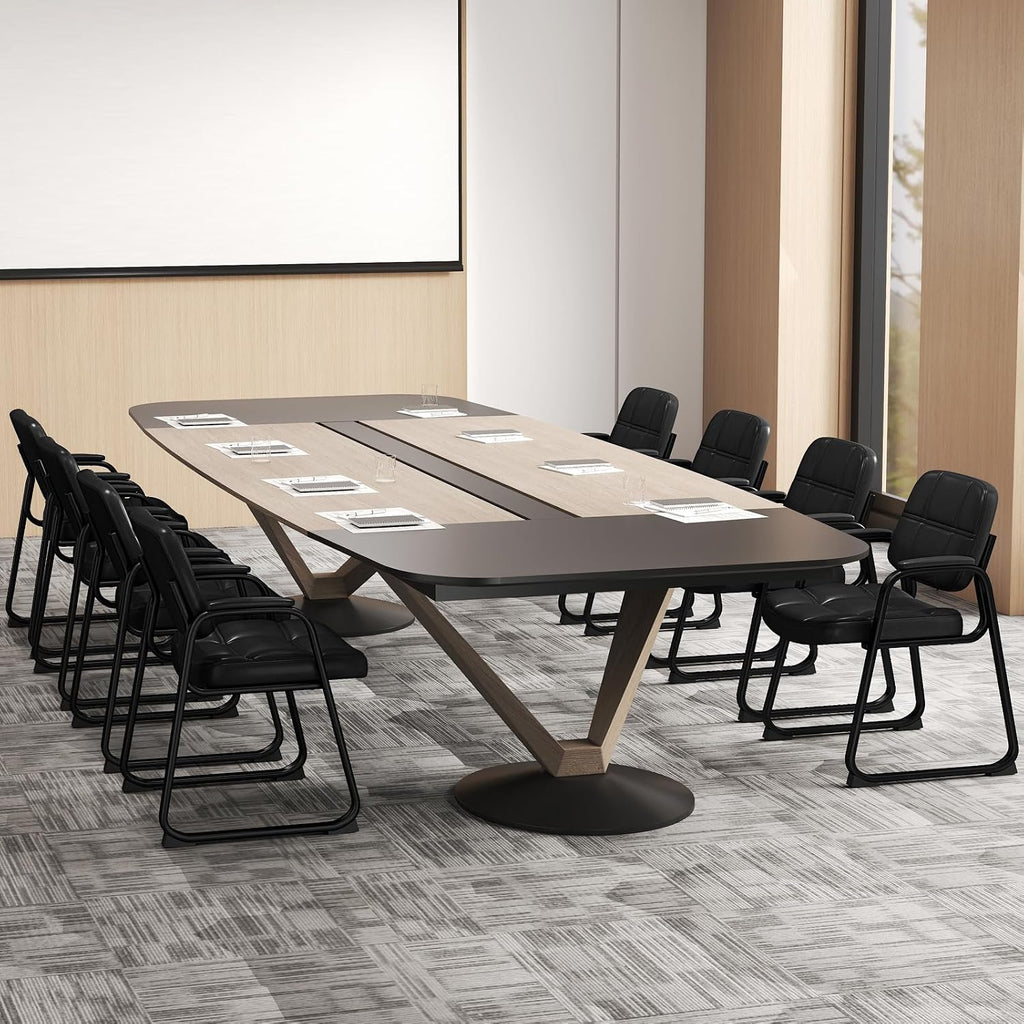 Tangkula Waiting Room Guest Chair Set of 6, Upholstered Conference Chair with Armrest & Ergonomic Backrest, Metal Frame Reception Meeting Room Chair, Home Office Office Lobby Executive Chair