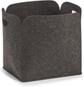 Zeller 14369 High, Felt Storage Basket – Anthracite, felt, charcoal, 36 x 28 x 36 cm