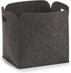 Zeller 14369 High, Felt Storage Basket – Anthracite, felt, charcoal, 36 x 28 x 36 cm