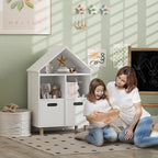 Bookshelf, 3 Tier Bookcase with Two Drawers, Bookshelf for Rooms, Bedroom, Nursery, White
