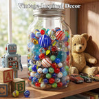 Shindel 85PCS Glass Marbles Bulk, Assorted Marbles Canicas for Vase Fillers