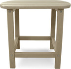 Polywood Adirondack Chair & 18" Side Table Bundle, Sand