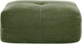 SoarFlash Corduroy Sectional Sofa Ottoman,Green