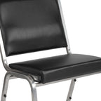 BizChair 950 lb. Rated Black Antimicrobial Vinyl Bariatric Medical Reception Chair