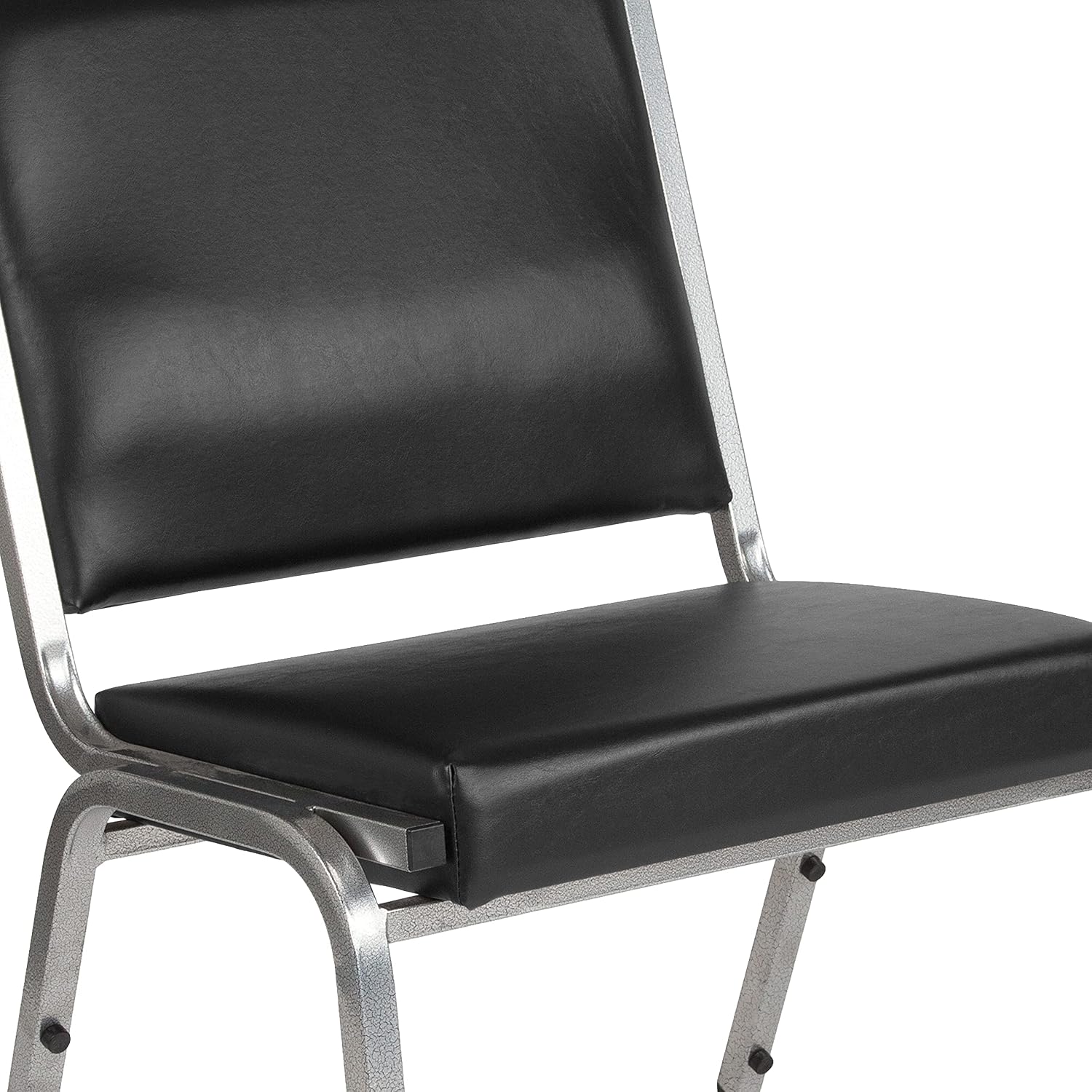 BizChair 950 lb. Rated Black Antimicrobial Vinyl Bariatric Medical Reception Chair