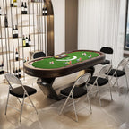 VINGLI 4 Pack Folding Chairs with Padded Seat & Backrest, Metal Frame, Durable Corduroy Fabric, 350 lbs Capacity, Set of 4, Black – Ideal for Weddings, Parties, Office Events