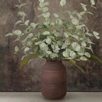 Briful Ceramic Vase for Home Decor, Rustic Brown Textured Decorative Vase for Pampas Grass, Modern Farmhouse Vase for Living Room Coffee Table, Dining Table Centerpiece, Entryway & Shelf (9.8” Tall)