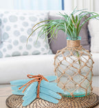Puzzled Nautical Turquoise Starfish Set - Decorative Beach Style Tabletop Centerpiece, Realistic Resin Sea Coral Reef Starfishes for Ocean Themed Home Accent Decor - 3 Pieces