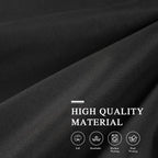 Black Canopy Bed Curtains - 4 Corner Post Bed Curtains Queen Lightproof Siamesed Drapes Bed Canopy for Adults & Girls Bedroom Decoration(Black,Queen)