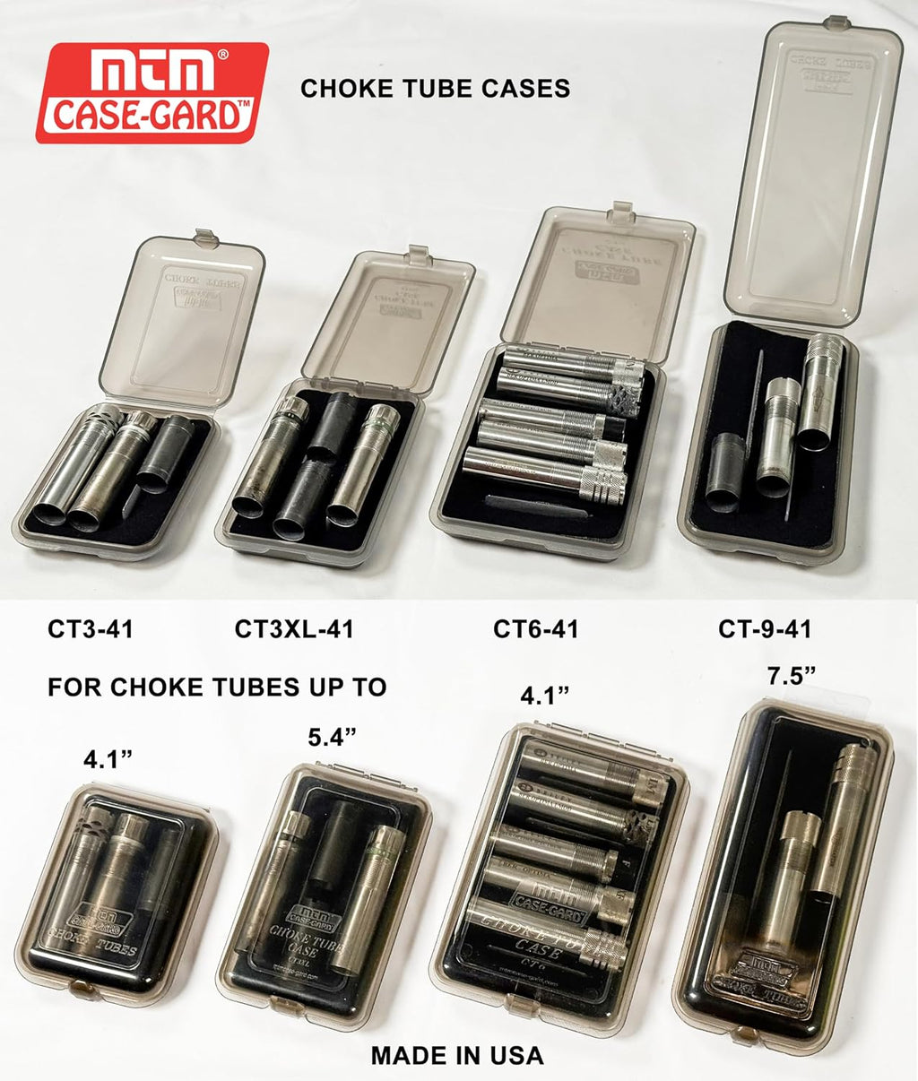 MTM CT9-41 Choke Tube Case, USA Made, Clear Smoke