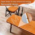 Custom Size Bench Cushion for Indoor/Outdoor Patio Furniture/Window Seat, 45D High-Resilience Foam Comfortable, Removable and Washable(6,190x60x5cm)