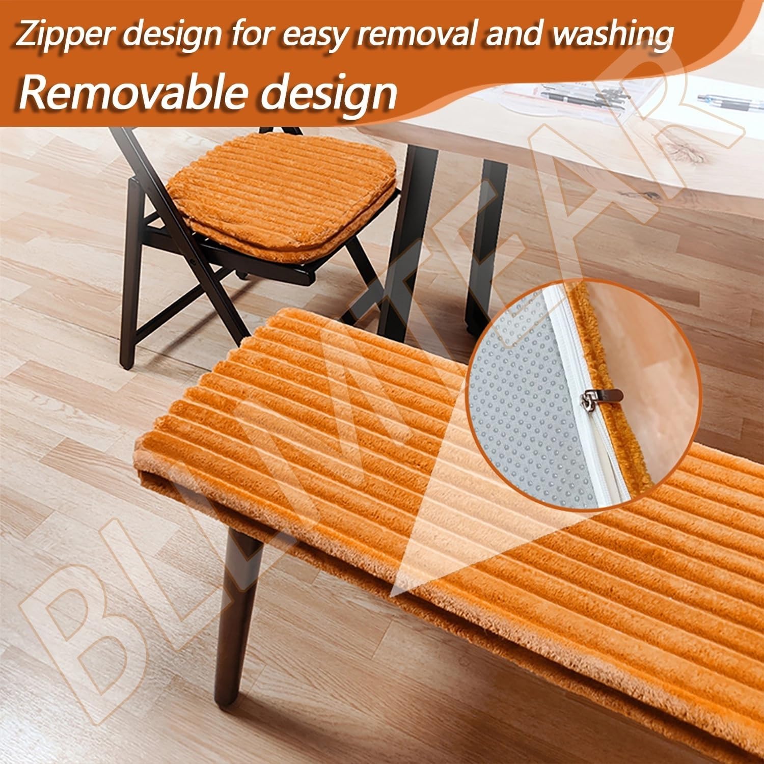 Custom Size Bench Cushion for Indoor/Outdoor Patio Furniture/Window Seat, 45D High-Resilience Foam Comfortable, Removable and Washable(6,190x60x5cm)