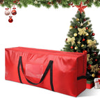 Christmas Tree Storage Bag – Fits Up to 7.5 Ft Xmas Tree, 600D Oxford Fabric, Waterproof & Tear-Resistant Material with Reinforced Handles and Zippers & Card Slot, Protects from Dust & Moisture