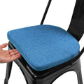 14 Inch Metal Chair Cushions Pads Magnetic Non-Slip Small Seat Cushion,Kitchen Chair Cushions,Bar Stool Cushions with Non-Slip Bottom,1pc(U-Shape,Blue,14x14x1.2in)