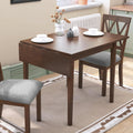 Merax Wooden 29"- 45" Extendable Rectangular Dining Table with Drop Leaf,Space Saving, Easy Assemble Brown