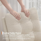 GAOMON Modern Rocking Chair for Living Room-Beige | Comfortable Recliner Rocker with Side Pocket, Soft Linen Upholstered Glider Chair for Bedroom, Nursery, Lounge