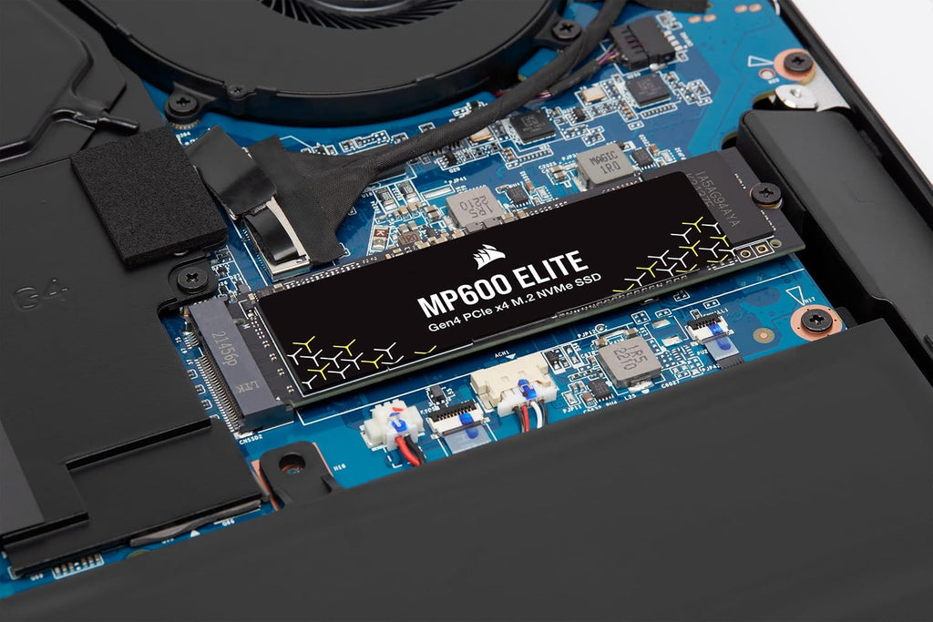 Corsair MP600 Elite 2TB M.2 PCIe Gen4 x4 NVMe SSD – M.2 2280 – Up to 7,000MB/sec Sequential Read – High-Density 3D TLC NAND – Black