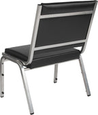 EMMA + OLIVER 950 lb. Rated Black Antimicrobial Vinyl Bariatric Medical Reception Chair