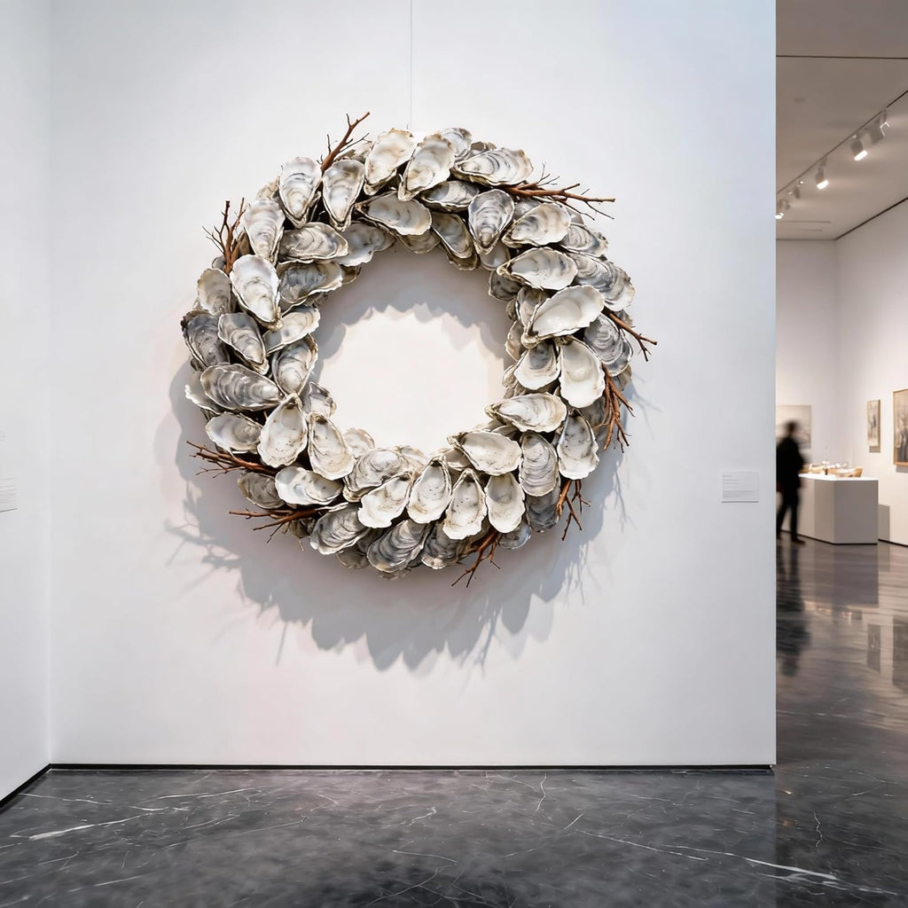 30Pcs 4"-6'' Oyster Shells for Crafts Large Oyster Shells for Crafts Christmas Ornaments Natural Oyster Shell Beach Themes Home Decor Painting Wedding