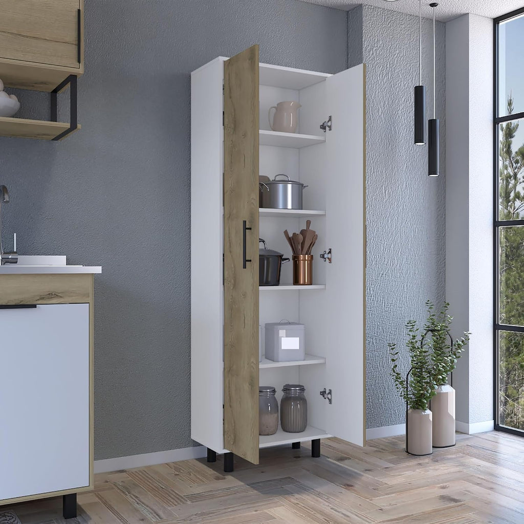 Modern Contemporary Multistorage Cabinet, Storage Locker with Five Shelves,for Kitchen Home