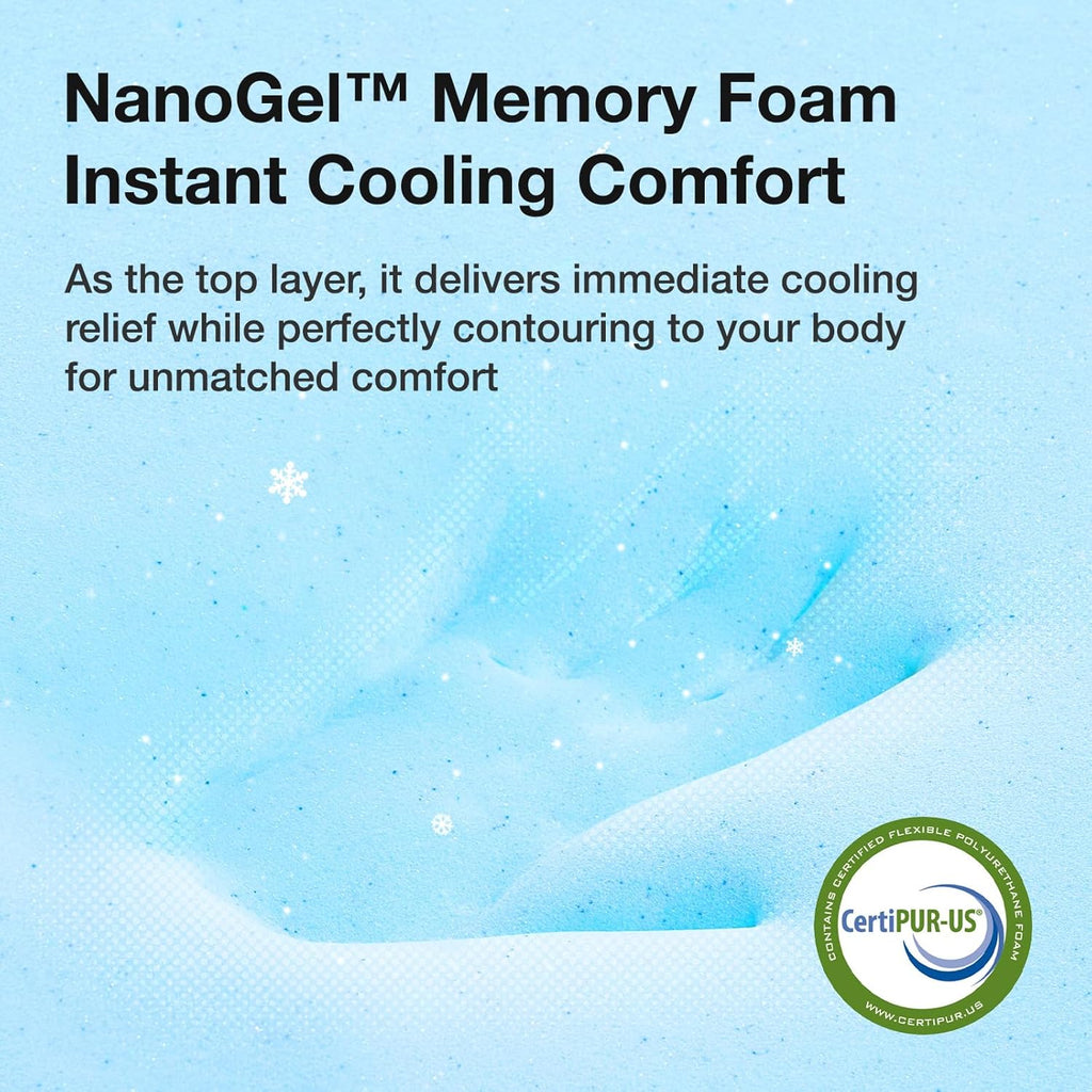 Novilla Twin Mattress, 6 Inch Twin Bed Mattress, Gel Memory Foam Mattresses for Cooling Night Sleep & Pressure Relief, CertiPUR-US Certified