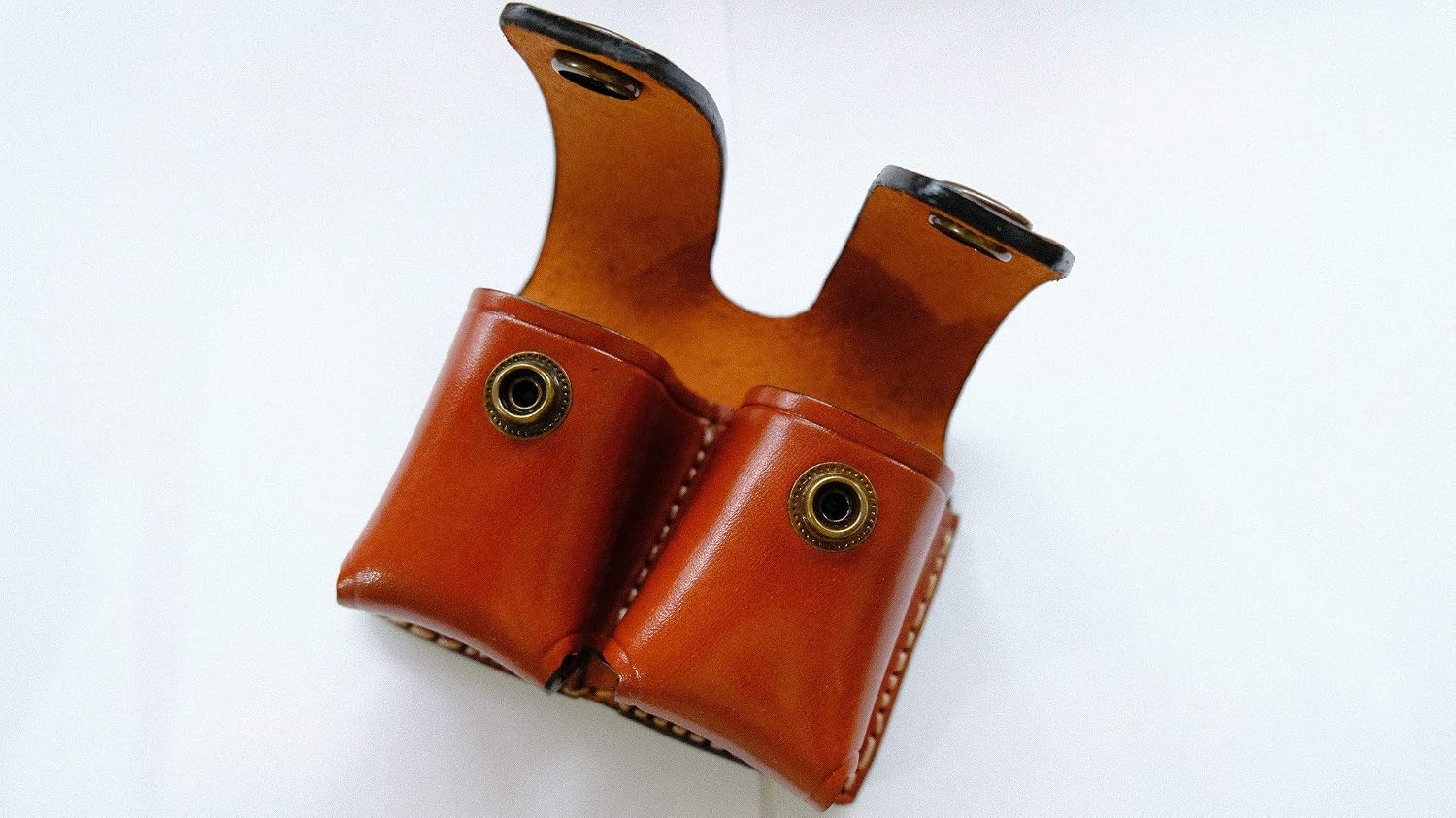 Cal38SPL Speedloader Leather Double Carrier,Case,Pouch for 357 Mag 44 Mag 6,7 Shots,38 Special 6 Shot